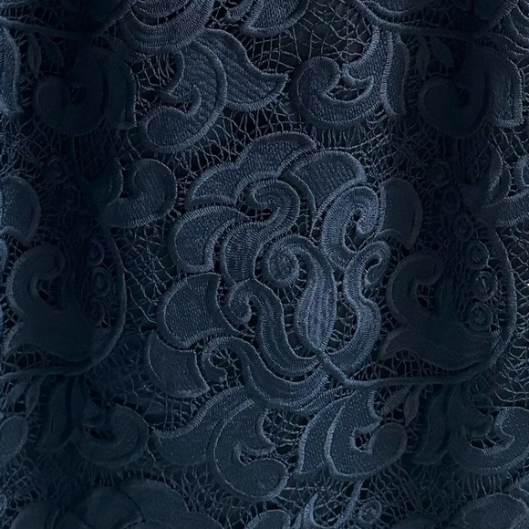 Eliza J Lace Sheath Sleeveless Mini Dress Navy Blue Size 6 - Picture 16 of 17